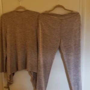 Logo cardigan and matching joggers